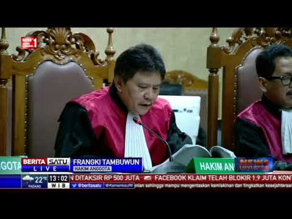 Majelis Hakim Bacakan Fakta-Fakta Persidangan