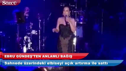 Tải video: Ebru Gündeş üzerindeki elbiseyi açık artırma ile sattı