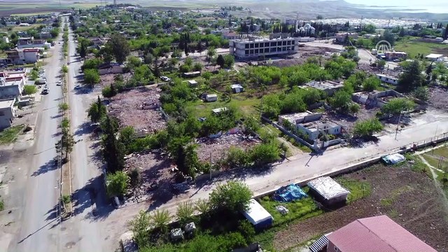 Depremin yaşandığı Samsat havadan görüntülendi - ADIYAMAN