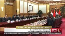Presidente chino se reúne con rey de Holanda en Beijing