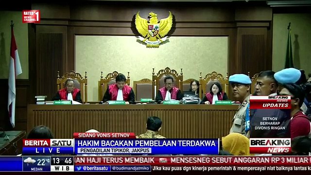 Setya Novanto Divonis 15 Tahun Penjara