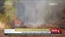 Aeronaves rusas atacan a 49 objetivos de EI en Siria