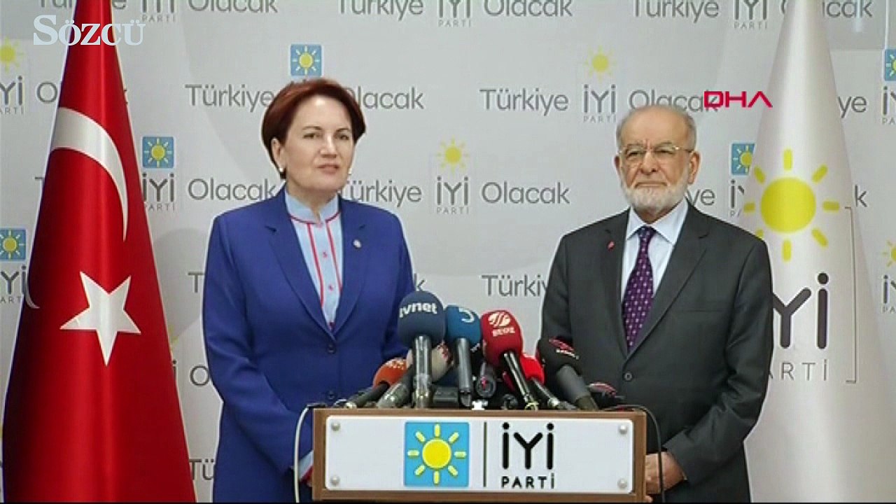 Meral Akşener ve Temel Karamollaoğlu'ndan ortak açıklama
