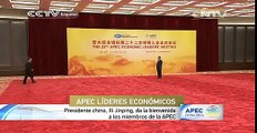 Presidente chino Xi Jinping da bienvenida a líderes económicos de APEC