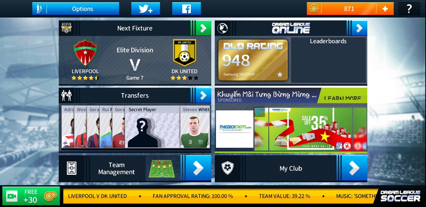 Dream League 2018 IOS Android - Season 1 - Game 10
