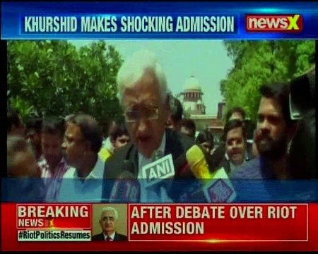 I'm part of Congress. We have blood in our hands Salman Khurshid