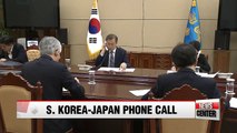 President Moon talks with PM Abe ahead of the upcoming Inter-Korean Summit