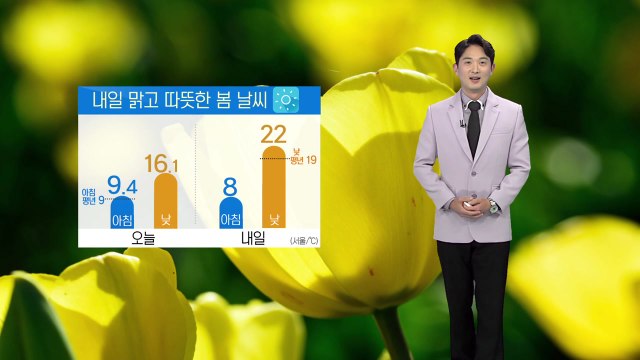 [날씨] 내일 맑고 따뜻한 봄 날씨...큰 일교차 주의 / YTN