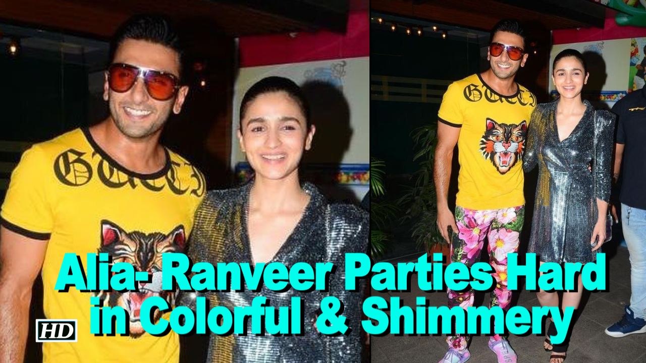 Alia- Ranveer Parties Hard in Colorful & Shimme...