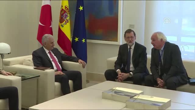 Başbakan Yıldırım, İspanya Başbakanı Rajoy'la Görüştü