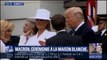 Donald et Melania Trump accueillent le couple Macron à la Maison-Blanche