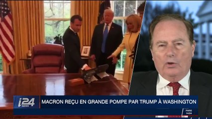 Emmanuel Macron reçu en grande pompe par Donald Trump à Washington