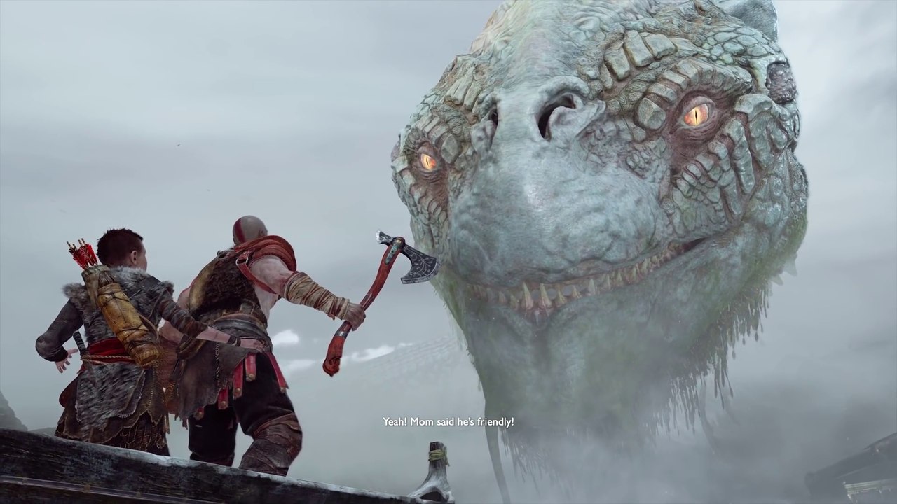 God of War 4 - ALL World Serpent GIANT SNAKE Cutscenes (God of War 2018) PS4 Pro