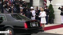 Trump Holds Arrival Ceremony For Macron