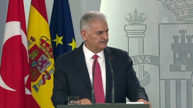 Başbakan Yıldırım'dan 'Katalonya' mesajı - MADRİD