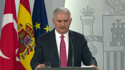 Yıldırım- Rajoy ortak basın toplantısı - MADRİD