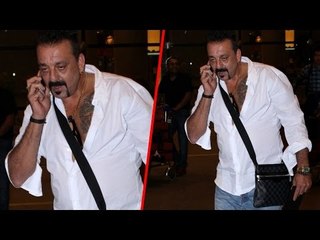 Mumbai Airport पर दिखाई दिए Sanjay Dutt