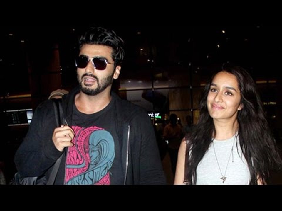 Shraddha Kapoor और Arjun Kapoor दिखाई दिए Mumbai Airport