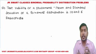 Binomial Distribution Lecture #6 How to Solve Binomial Probability Distribution Problems in Hindi