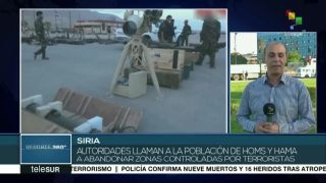 Combates entre el ejército sirio y los terroristas al sur de Damasco