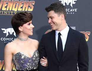 Scarlett Johansson and Colin Jost Make Red Carpet Debut
