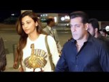 Mumbai Airport पर दिखाई दि Daisy Shah और Salman Khan | Hong Kong DaBangg Tour 2017