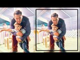 Salman Khan की बचे के साथ प्यारी तश्वीर Tubelight शूट के दौरान