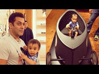 Salman Khan बड़े प्यार से सीखा रहे है Ahil को Driving