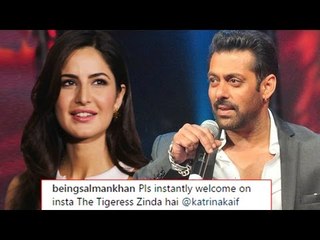 Salman Khan ने अपने अनोखे अंदाज़ में किया Katrina का स्वागत
