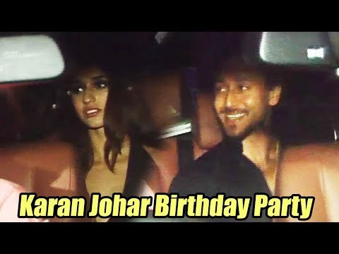 Tiger Shroff और Disha patani पहुचे Karan Johar के Birthday Bash पर