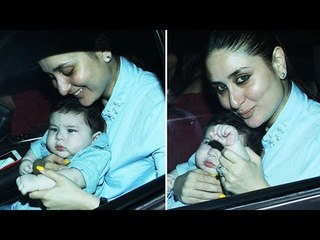 Video - Kareena के बेटे Taimur ने  Media को दिखाई अपनी प्यारी सी झलक
