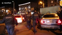 Police 'attack protester's car' in Yerevan clashes
