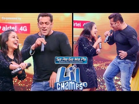 Salman Khan और Neha Kakkar ने दिया Rocking Performance Sa Re Ga Ma Pa Little Champs के मंच पर