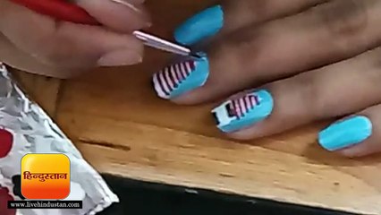 नेल आर्ट से पटना की खूबसूरती दिखा रही रजनी