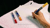 Customização discreta, feminina e fácil de fazer - regata branca   caneta Acrilpen - Customização #5