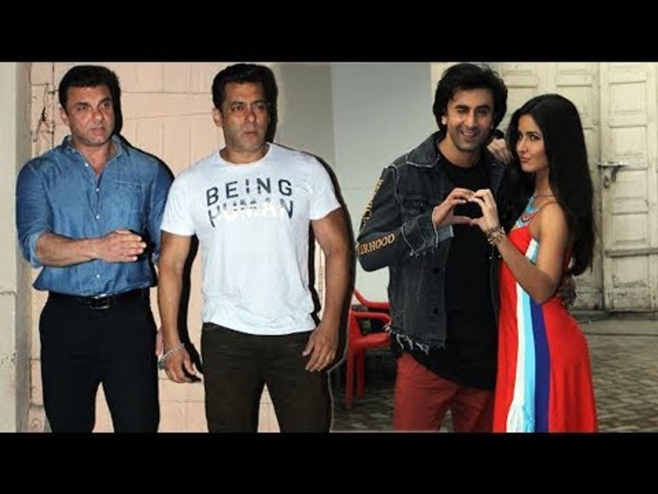 Salman Khan,Katrina Kaif और Ranbir Kapoor दिखे Mehboob Studio के बहार