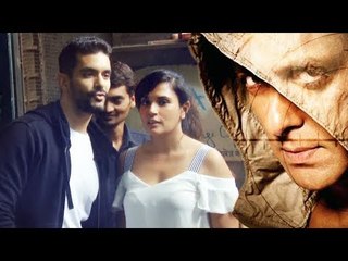 TIGER ZINDA HAI के Co-Star Angad Bedi और Richa Chadha दिखाई दिए Bandra में