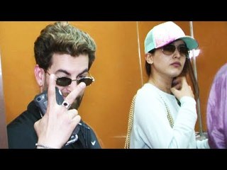 Neil Nitin Mukesh अपनी पत्नी Rukmini के साथ Airport पर दिखाई दिए