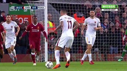Aleksandar Kolarov Super Chance  HD - Liverpool	0-0	AS Roma 24.04.2018