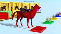 Learn Colors with Horse   Horse Colorful Songs   Learn Animals Nursery Rhymes for Children