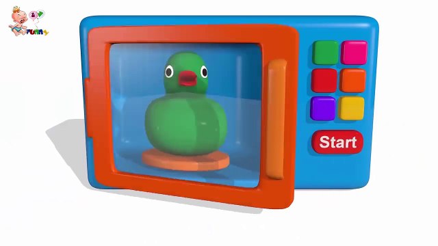 Learning to Colors Microwave and Blender Toy Appliance - Street Vehicles for Kids