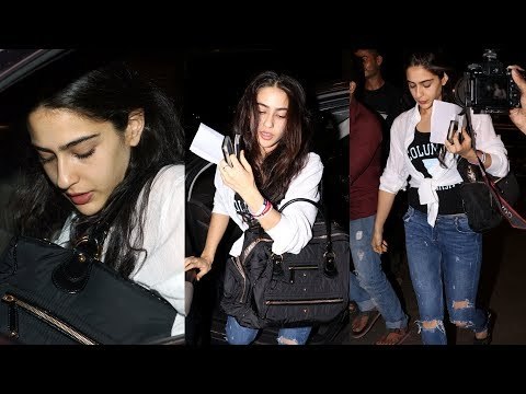 Saif Ali Khan की बेटी Sara Ali Khan गई NEW YORK IIFA 2017 के लिए, देखि गई International Airport पर