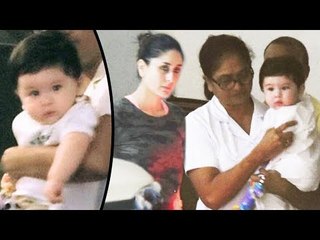 Kareena Kapoor अपने बेटे Taimur के साथ पोह्ची माँ के घर