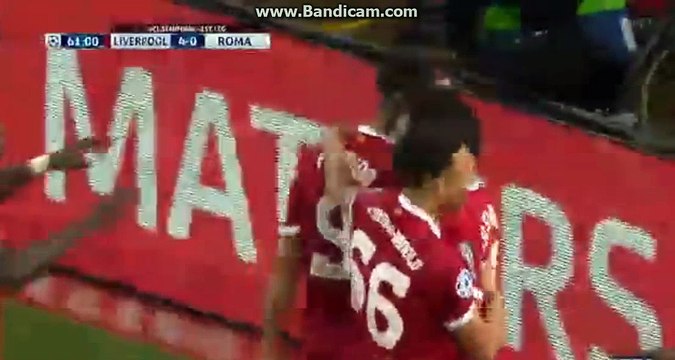 Roberto Firmino Goal Liverpool 4 - 0 AS Roma 24.04.2018