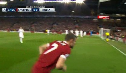 Roberto Firmino Second Goal - Liverpool 5-0 Roma - 24.04.2018