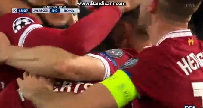 Roberto Firmino Goal Liverpool 5 - 0 AS Roma 24.04.2018