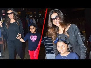 Sushmita Sen दिखाई दि अपनी बेटी के साथ Mumbai Airport पर