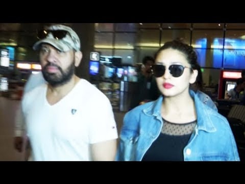 Salman's Bodyguard Shera के साथ देखी गई Huma Qureshi Mumbai एयरपोर्ट पर