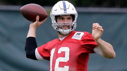 Andrew Luck attending Colts voluntary minicamp