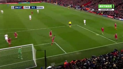 Diego Perotti (Penalty) Goal HD - Liverpool	5-2	AS Roma 24.04.2018